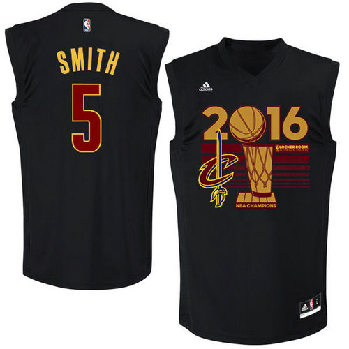 Cleveland Cavaliers 5 SMITH Black 2016 NBA Finals Champions Jerseys-013