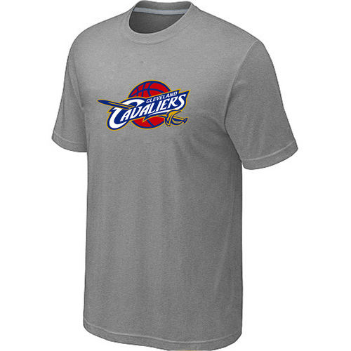 Cleveland Cavaliers Big Tall Primary Logo L.Gray T Shirt