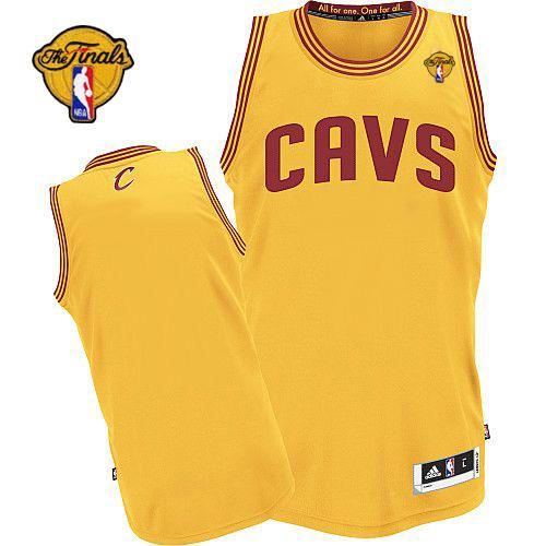 Cleveland Cavaliers Blank Yellow The Finals Patch Revolution 30 NBA Jersey