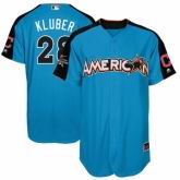 Cleveland Indians #28 Corey Kluber  Blue American League 2017 MLB All-Star MLB Jersey