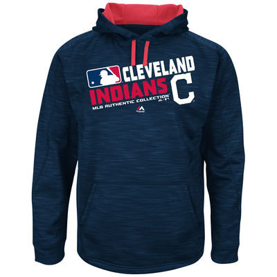 Cleveland Indians Authentic Collection Navy Team Choice Streak Hoodie