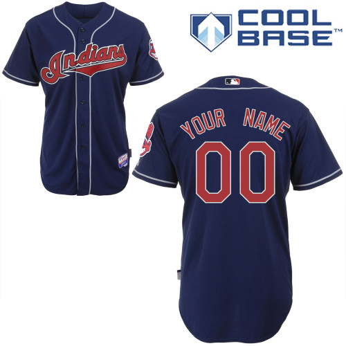 Cleveland Indians Personalized custom Blue Jersey