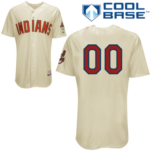 Cleveland Indians Personalized custom Cream Jersey