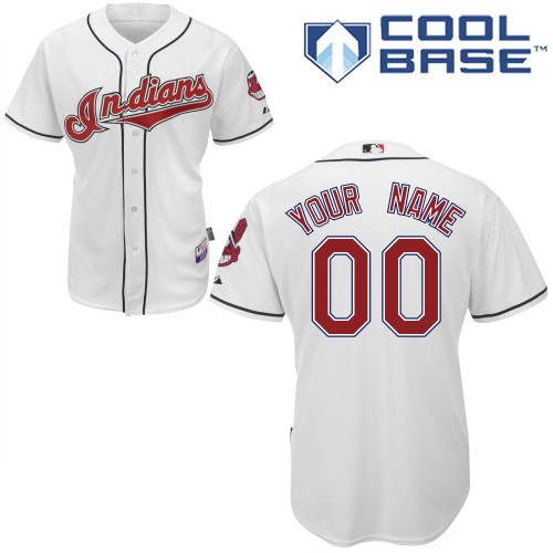 Cleveland Indians Personalized custom White Jersey