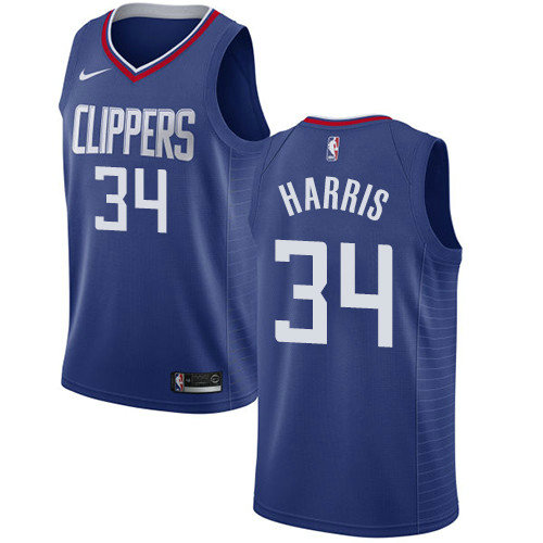 Clippers #34 Tobias Harris Blue Women's Basketball Swingman Icon Edition Jersey