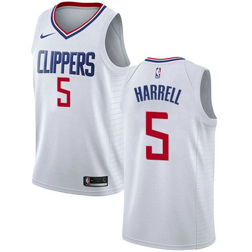 Clippers #5 Montrezl Harrell White Women's Basketball Swingman Association Edition Jersey