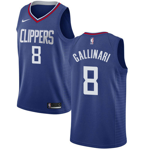Clippers #8 Danilo Gallinari Blue Women's Basketball Swingman Icon Edition Jersey