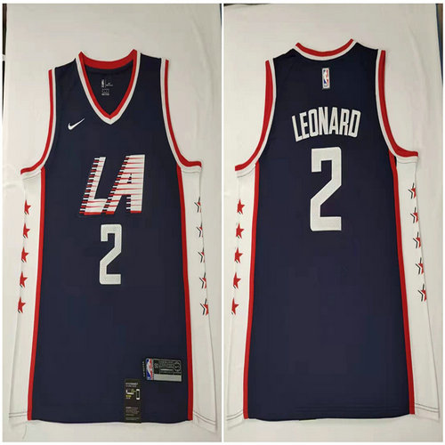 Clippers 2 Kawhi Leonard Black City Edition Nike Swingman Jersey