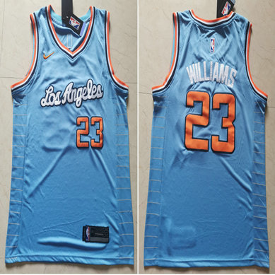 Clippers 23 Lou Williams Light Blue Nike Swingman Jersey
