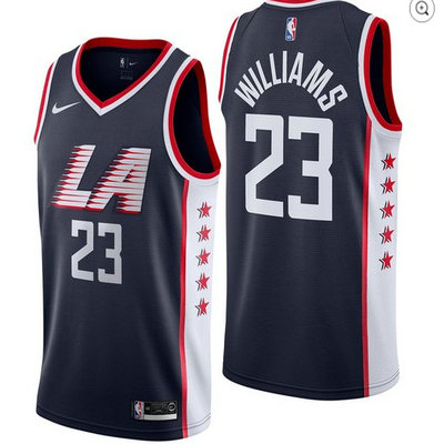Clippers 23 Lou Williams Navy 2018 to 19 City Edition Nike Swingman Jersey