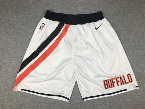 Clippers White Throwback Shorts