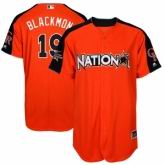 Colorado Rockies #19 Charlie Blackmon  Orange National League 2017 MLB All-Star MLB Jersey