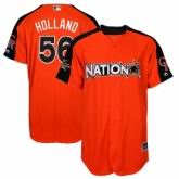 Colorado Rockies #56 Greg Holland  Orange National League 2017 MLB All-Star MLB Jersey