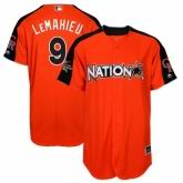 Colorado Rockies #9 DJ LeMahieu  Orange National League 2017 MLB All-Star MLB Jersey