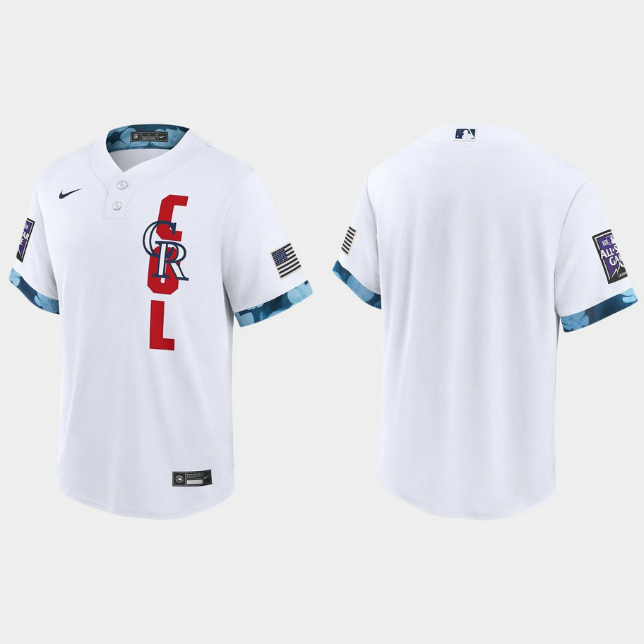 Colorado Rockies 2021 Mlb All Star Game Fan's Version White Jersey