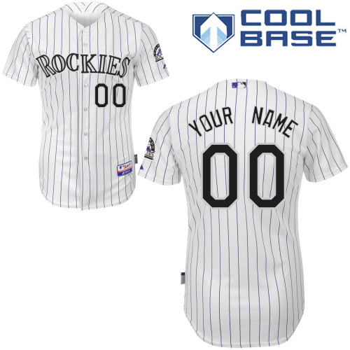 Colorado Rockies Personalized custom White MLB Jersey