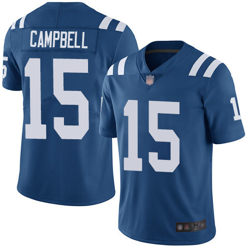 Colts #15 Parris Campbell Royal Blue Team Color Men's Stitched Football Vapor Untouchable Limited Jersey