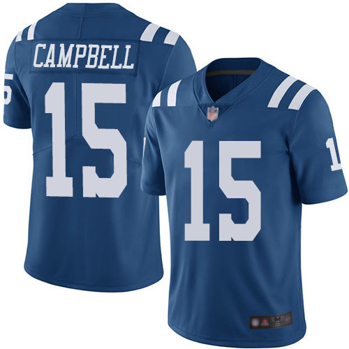 Colts #15 Parris Campbell Royal Blue Youth Stitched Football Limited Rush Jersey