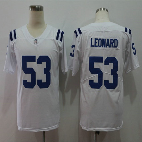 Colts 53 Darius Leonard White Vapor Untouchable Limited Jersey
