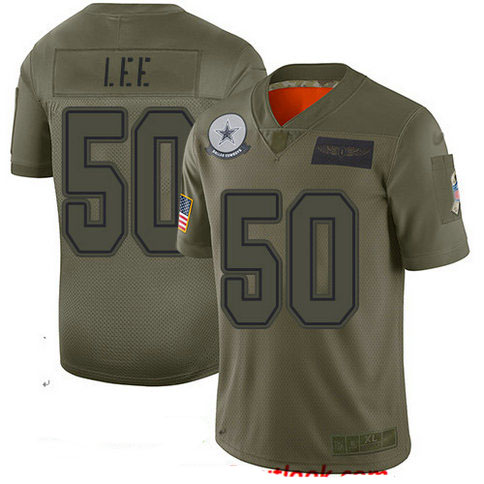 Cowboys #50 Sean Lee Camo Youth Stitched Football Limited 2019 Salute to Service Jersey