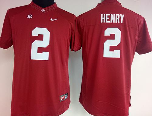 Crimson Tide #2 Derrick Henry Red Women's Stitched NCAA Jersey