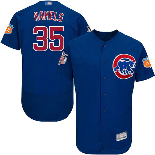 Cubs #35 Cole Hamels Blue Flexbase Authentic Collection Stitched Baseball Jersey