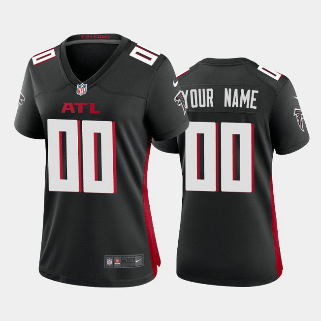 Custom Atlanta Falcons black 2020 new Vapor Limited Women Jerseys