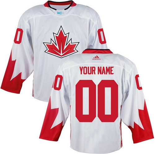 Custom Team Canada White 2016 World Cup NHL Jersey