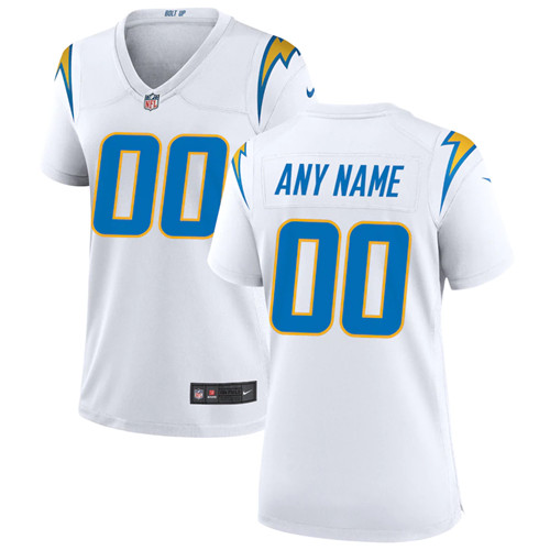 Custom Women New Los Angeles Chargers Limited White Jersey