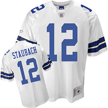 Dallas Cowboys #12 R.Staubach White Jersey