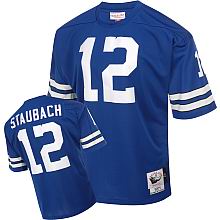 Dallas Cowboys #12 Roger Staubach Authentic Mitchell & Ness Dallas Throwback jerseys blue
