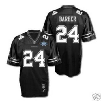 Dallas Cowboys #24 Marion Barber Black 50TH Anniversary Patch Embroidered