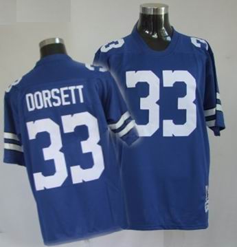 Dallas Cowboys #33 dorsett blue Mitchellandness