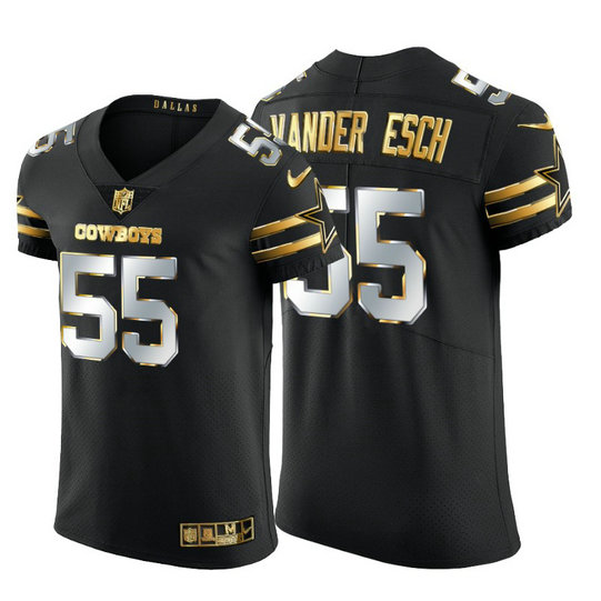 Dallas Cowboys #55 Leighton Vander Esch Men's Nike Black Edition Vapor Untouchable Elite NFL Jersey