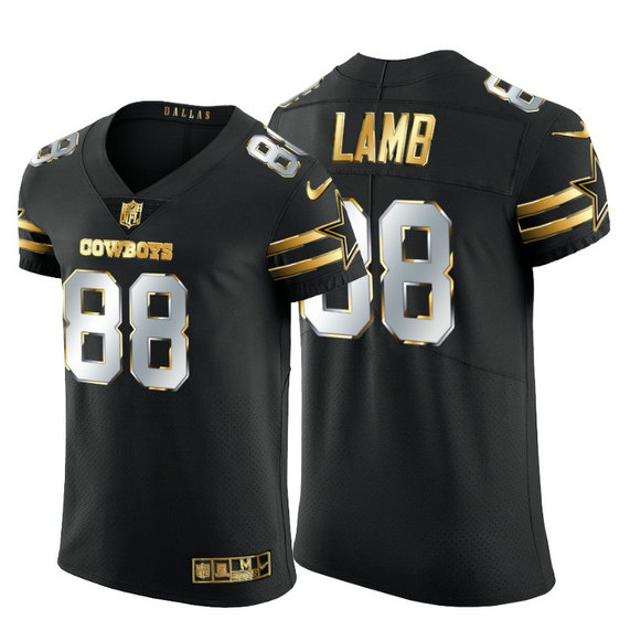 Dallas Cowboys #88 CeeDee Lamb Men's Nike Black Edition Vapor Untouchable Elite NFL Jersey