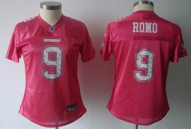 Dallas Cowboys #9 Tony Romo Star Struck Pink Fashion Jersey