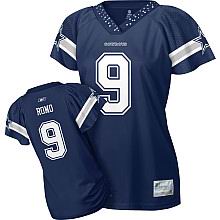 Dallas Cowboys #9 Tony Romo Women Field Flirt Fashion Jersey