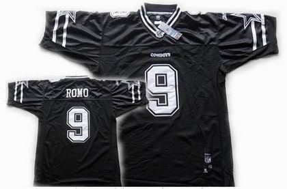 Dallas Cowboys #9 Tony Romo black jersey