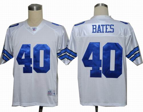 Dallas Cowboys 40# Bill Bates White Legends Jerseys