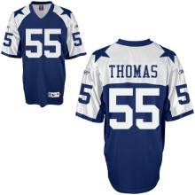 Dallas Cowboys 55# Zach Thomas thanksgivings blue