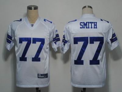 Dallas Cowboys 77 Smith White Jerseys
