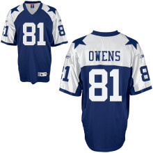 Dallas Cowboys 81# Terrell Owens thanksgivings blue