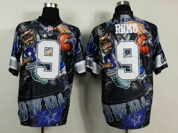 Dallas Cowboys 9 Tony Romo Fanatical Version stitched NFL Jerseys