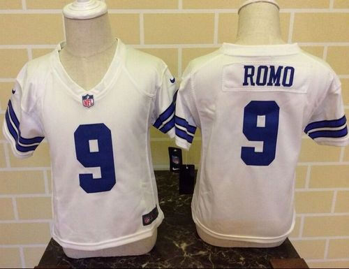 Dallas Cowboys 9 Tony Romo White Toddler Nike NFL game Jersey