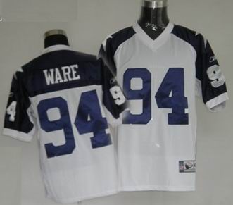 Dallas Cowboys 94# DeMarcus Ware thanksgivings white