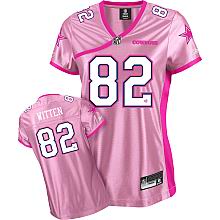 Dallas Cowboys Jason Witten Women #82 Pink Fashion Jersey love style