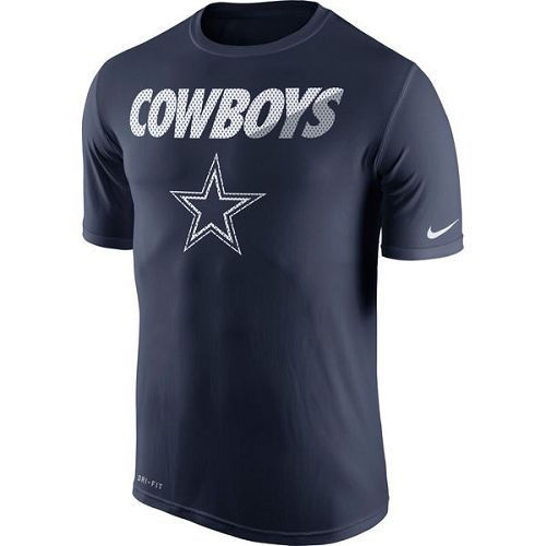 Dallas Cowboys Nike Navy Blue Legend Staff Practice Performance T-Shirt