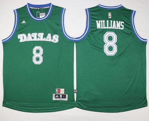 Dallas Mavericks 8 Deron Williams Green Hardwood Classics Performance NBA Jersey