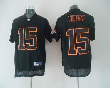 Denver Broncos #15 Tim Tebow black Jersey