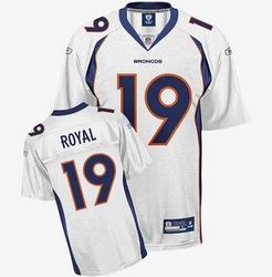 Denver Broncos #19 Eddie Royal White Jersey